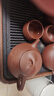 京东京造 宜兴紫砂壶手工【原矿紫泥】泡茶壶茶具 唐云石瓢壶套装 240ml 实拍图