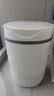 VCJ洗衣机半全自动迷你洗衣机小型洗脱一体小型家用母婴内衣裤洗袜子神器儿童单身人宿舍出租房 新4.5KG【立体水洗去污*定时降噪快洗】珍珠白 实拍图
