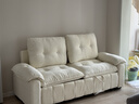 法莎蒂云漫可拆洗沙发床单双人可卧两用床小户型折叠沙发简约书房 1.9米双人位【半拆洗设计 告别污渍烦恼】 【雪尼尔婴儿绒】无粉竹炭海绵+天然异色羽绒（白色） 实拍图