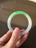 缅甸冰种翡翠手镯正品甜绿玉手镯飘花满阳绿玻璃种冰透翡翠玉镯子 57-58mm 实拍图
