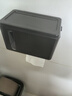 有顾卫生间纸巾盒免打孔厕所抽纸盒防水壁挂式卫生纸置物架浴室卷纸架 枪灰纸巾盒-无痕贴安装【工艺级ABS】 实拍图