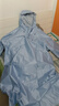 防暴雨雨衣加厚骑行遮脚电动车电瓶摩托车长款全身雨披男女款成人 浅蓝色【加大加厚遮脚】 XL 1件 【建议身高150-170】 实拍图