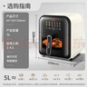 苏泊尔（SUPOR）免翻面空气炸锅 240°超高温加热 5L家用大容量 智能触控 蒸汽嫩炸 可视炸锅KD50D863 实拍图
