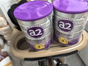 a2奶粉 紫白金A2+DHA婴儿配方奶粉2段(6-12月)900g*8罐 实拍图