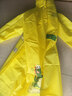 牧萌儿童雨衣带书包位男童女童女孩加长全身学生雨披 黄色恐龙 4XL 实拍图