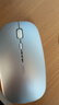 英菲克（INPHIC）M1无线鼠标可充电办公蓝牙三模电量显示静音便携适用于惠普华硕苹果IPAD笔记本电脑无限轻音 【蓝牙三模电量显示版-无线轻音】Ty-C充电太空银 实拍图