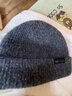 CACUSS帽子男冬季加厚纯羊毛毛线帽休闲时尚针织帽男 帽子围巾手套3件套 实拍图