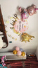 宫薰生日场景布置儿童宝宝周岁女孩装饰生日气球快乐派对背景粉色小熊 实拍图