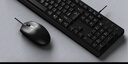 灵蛇（LINGSHE）有线USB键鼠套装 全尺寸键盘 商务办公  防泼溅 经典手感鼠标键盘套装 MK200黑色 实拍图