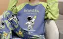 儿童青少年男童家居服睡衣男孩春秋季长袖新款中大童套装卡通 长袖男：B3056 均码 S码：建议身高140-146cm 实拍图