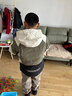 巴拉巴拉儿童羽绒服男童加厚保暖外套舒适宝宝上衣撞色酷冬季时尚 绿色调00344-白鸭绒 140 (充绒量121g） 实拍图