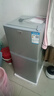 YZR小冰箱家用小型出租屋宿舍双门冷藏冷冻大容量1级节能省电冰箱 148银双门【自动除霜3天1度电】高90cm 实拍图