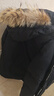 君羽反季羽绒服女中长800蓬白鹅绒加拿大风格工装大毛领鹅绒服 黑色 XL （推荐126-135斤） 实拍图