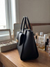BALLIN意大利奢侈品黑色翅膀包高级真皮皮质通勤包大容量单肩手提包送礼 黑色 实拍图