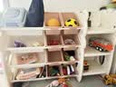 幼贝臣儿童玩具收纳架多层家用宝宝置物架玩具箱储物架组合分类整理神器 大号豪华版-收纳架+展示台-白色 实拍图