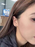 芯奢S999足银耳环女士2026新款养耳洞素圈耳圈耳钉纯银设计高级感耳饰 8MM【2只装】【适合耳骨佩戴】 实拍图