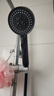 四季沐歌（MICOE）黑色增压淋浴花洒喷头套装 浴室淋浴头花洒手持花洒三件套HS125 实拍图