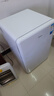 美的（Midea）116L单门小冰箱白色复古双温冷藏冷冻客厅办公室租房宿舍美妆家用办公小型迷你冰箱BCD-116M 实拍图