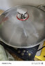 304不锈钢炒锅0涂层不粘锅燃气灶电磁炉炒锅 【特厚五层钢】304不锈钢炒锅-带盖 36cm 实拍图