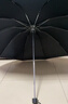 天堂 加大雨伞三折 晴雨两用商务伞经典格纹10骨大雨伞男女 黑色 实拍图