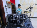 斗牛士（Bullfighter）架子鼓成人初学者儿童专业考级爵士鼓打击乐器 黑色5鼓4镲（升级油皮鼓面） 实拍图