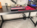 甄严选电脑桌台式家用电竞游戏桌双人办公台书桌简约书房学习桌写字桌子 加厚碳纤纹理-140CM【大单人桌】 实拍图