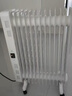 美的（Midea）取暖器电热油汀 家用电暖器电暖气片 暖风机家用大面积30平方全屋速热加湿烘衣节能省电取暖神器 13片 【简易翘板开关】全屋暖不干燥 实拍图