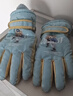 火炬人儿童手套防寒4到7岁手套卡通保暖长绒滑雪手套玩雪手套3317蓝 实拍图