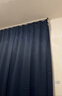 京东京造高精密藏青窗帘 99%全遮光窗帘布卧室客厅遮阳挂钩式 宽1.5*高2米 实拍图
