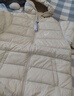 亚瑟士（asics）童装冬季儿童柔软舒适三防轻薄保暖羽绒服【高充绒量】 奶白色 清洁度1000-鸭绒 140 充绒量79g 实拍图