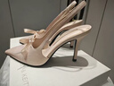 CHARLES&KEITH缎面蝴蝶结尖头高跟凉鞋女生日礼物女神节礼物送女友CK1-60361556 Light Pink浅粉色 36 实拍图