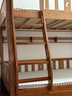 临稚胡桃木 儿童上下床实木高低床双层床上下铺床两层木床子母床 爬梯款 上铺宽1.15米下铺宽1.35米 实拍图