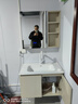 海尔浴室柜智能美妆收纳陶瓷一体盆洗脸盆洗手盆柜组合一体4122 实拍图