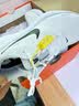 耐克NIKE稳程男公路专业跑步鞋STRUCTURE 26运动鞋HJ1102-100白绿44 实拍图