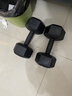 艾美仕（AiMeiShi）哑铃男士健身家用器材女练臂肌一对六角包胶亚玲环保套装组合学生 15KG 一副（左右手各7.5公斤） 实拍图