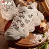 FILA【杨幂同款】官方豌豆鞋女鞋老爹鞋运动鞋冬季运动休闲鞋 燕麦棕-OM 38.5 实拍图