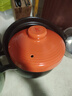 康舒（KANGSHU） 大容量砂锅炖锅家用耐高温陶土沙锅明火燃气陶土煲煮粥煲石锅 橙4.5L+1.1L(4-6人)破损补发 实拍图