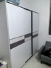 白浅【免费安装】衣柜卧室储物柜子移门衣橱简易推拉门大衣柜 【三门】1.8米主柜 实拍图