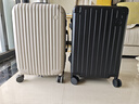 京东京造无界铝框20英寸行李箱男女 拉杆箱密码箱登机皮箱明日达 黑明日达 实拍图