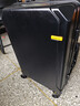 双星（doublestar）行李箱拉杆箱男次日达可登机箱大容量学生铝框密码箱旅行箱皮箱子 尊贵黑【加厚铝框可坐可踩】 22英寸  短途出行出差-加厚箱体 实拍图