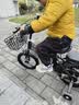 童贝星儿童自行车男孩2-3-6-8-9岁小孩单车脚踏车宝宝童车 高雅黑+ 辐条轮 +后座款头盔大礼包 14寸适合身高95-115cm 实拍图