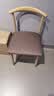 华恺之星 椅子靠背餐椅家用牛角椅北欧办公椅创意轻奢餐桌椅子 CY136咖色 实拍图