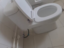 柯鲸 家用马桶坐便器大冲力超漩虹吸式静音连体座便器小户型抽水马桶 经济款  （400坑距）直冲式+大冲力 实拍图