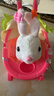 卡卡贝儿儿童玩具女孩电动毛绒小白兔子推车玩偶宠物公仔1-3岁宝生日礼物 实拍图