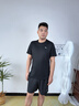 安踏（ANTA） 两件套 运动套装男夏季新款冰丝速干透气运动服父亲节爸爸套装 【店内爆款-清凉冰丝】黑T+梭织五分裤 2XL/185 实拍图