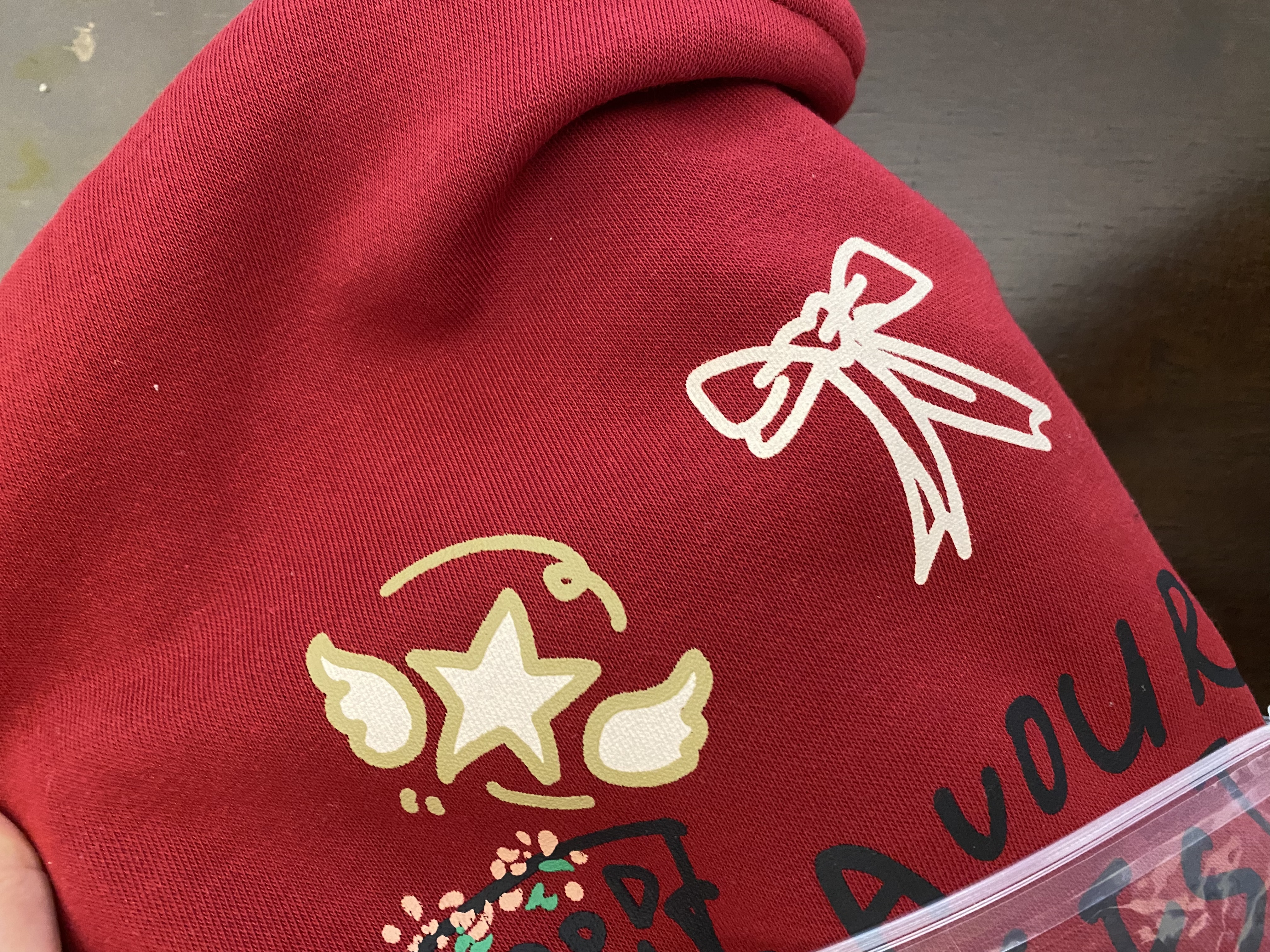 左西女童新年卫衣加绒加厚保暖上衣2026新款儿童马年过年服 红色 160 实拍图