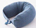 MUJI【自营限定】舒适颈部靠枕-蓝灰条纹 u型枕颈枕飞机旅行枕脖枕 实拍图
