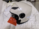 雅迪OP22高端冬季防寒保暖头盔3c认证新国标A类摩登光芒电动车摩托车自行车助力车通用 米色 实拍图