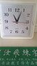 时钟表客厅家用挂钟墙上装饰儿童房卧室长方形石英钟时尚简约挂表 白色 实拍图