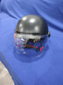 Andes HELMET3C认证电动摩托车头盔男女四季通用夏季透气防晒安全帽电瓶车骑行半盔 磨砂原黑【透明短】 均码 实拍图